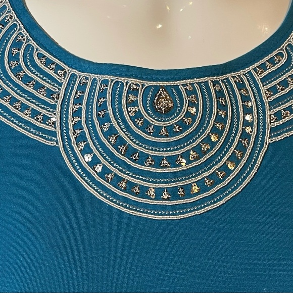 Nina Leonard Maxi Aqua Size XL NWT - Picture 11 of 12